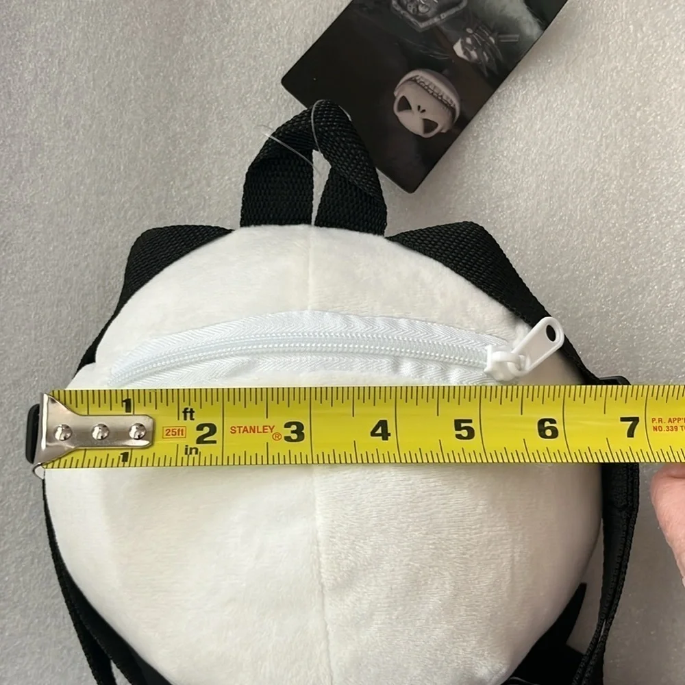 🆕 Jack Skellington Backpack Mini Nightmare  Before Christmas Stuffed Plush Zip